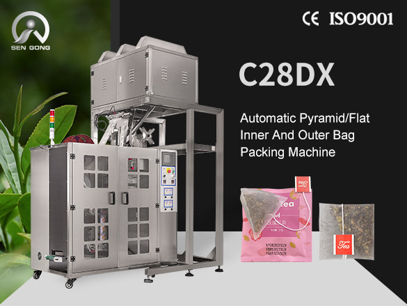 C28DX Automatic Nylon Pyramid/Flat Inner and Outer Bag Packing Machine